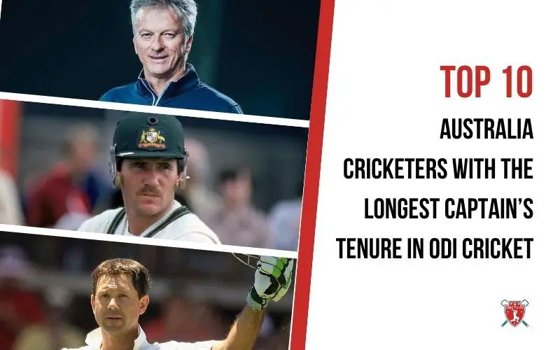 Top 10 australia cricketers with the longest captain s tenure in odi cricket