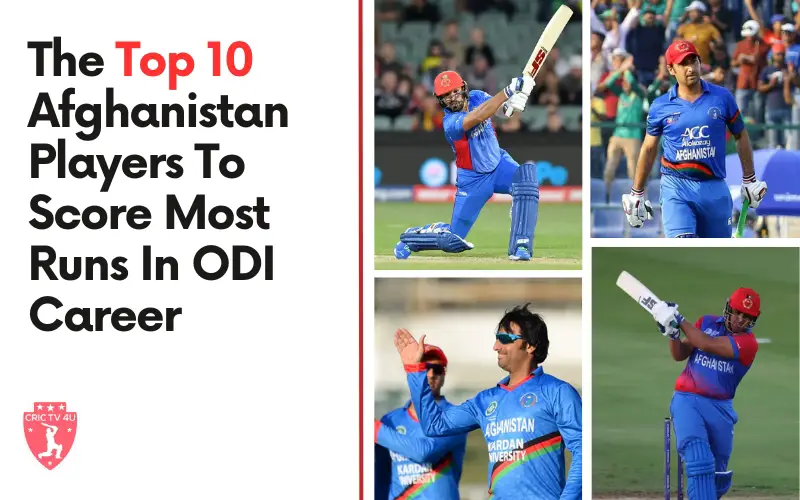 The Top 10 Afghanistan Players To Score Most Runs In Odi Career