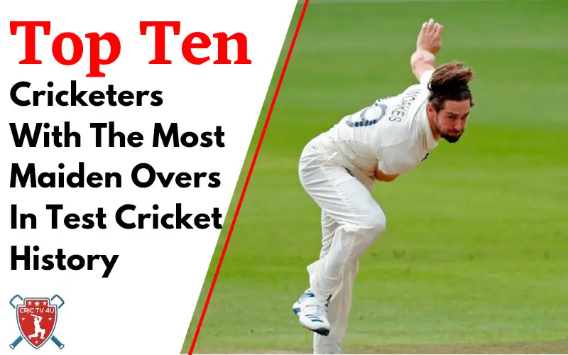 Top 10 cricketers with the most maiden overs in test cricket history