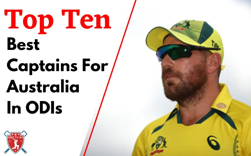 Top 10 best captains for australia in odis