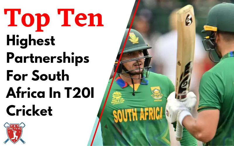 Top 10 highest partnerships for south africa in odi cricket